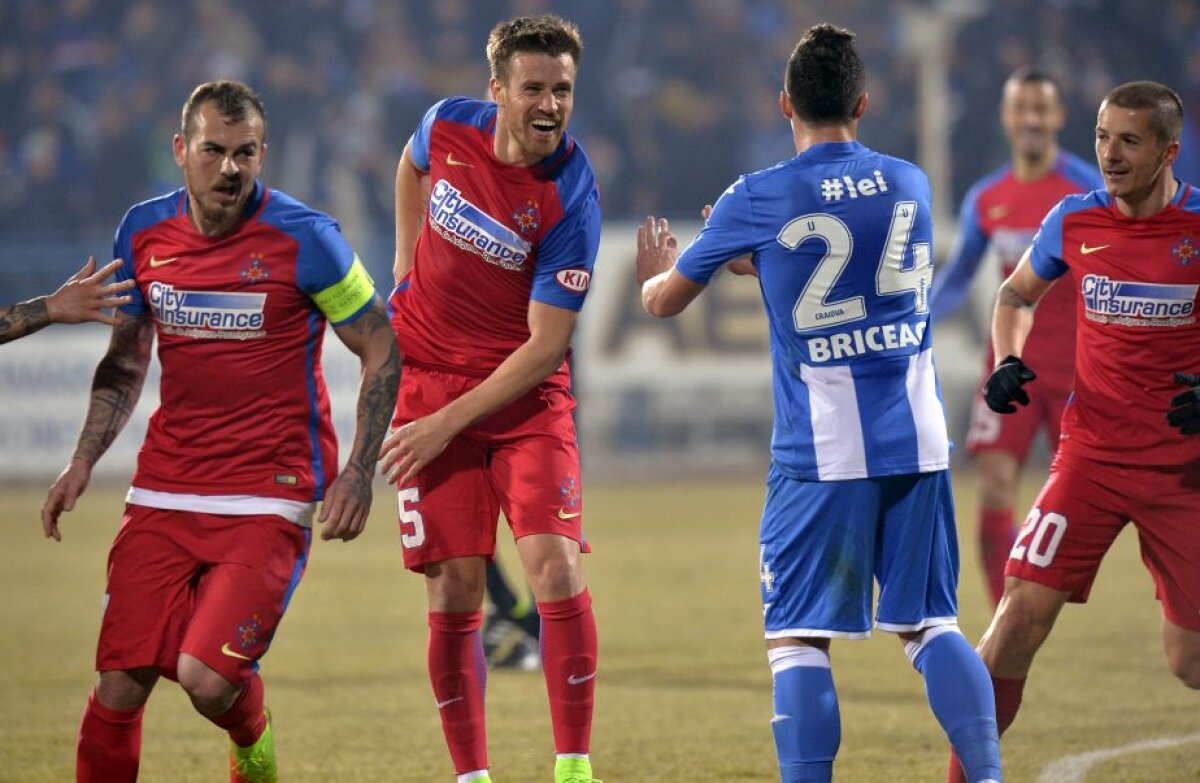 FOTO și VIDEO Victoria renegaților » Steaua câștigă la Severin cu CS U Craiova grație golurilor lui Pintilii și Enache