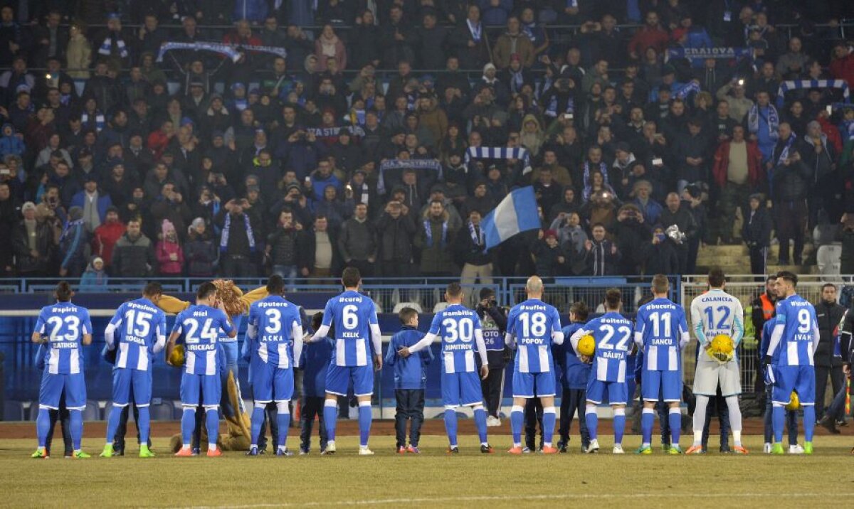 FOTO Brazilia României » Oltenii au făcut spectacol aseară, desenând în culori vii primul derby al anului, o manifestaţie de suflet pentru echipa favorită