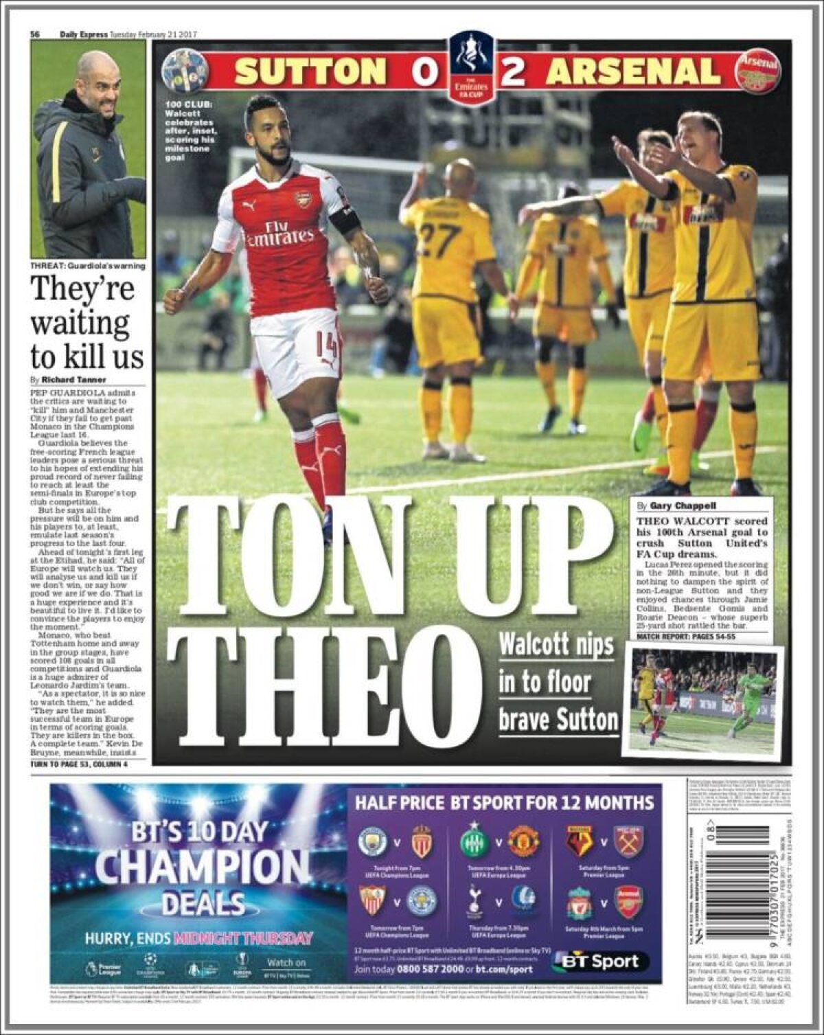 Ce scriu azi ziarele de sport din lume (21 februarie 2017)