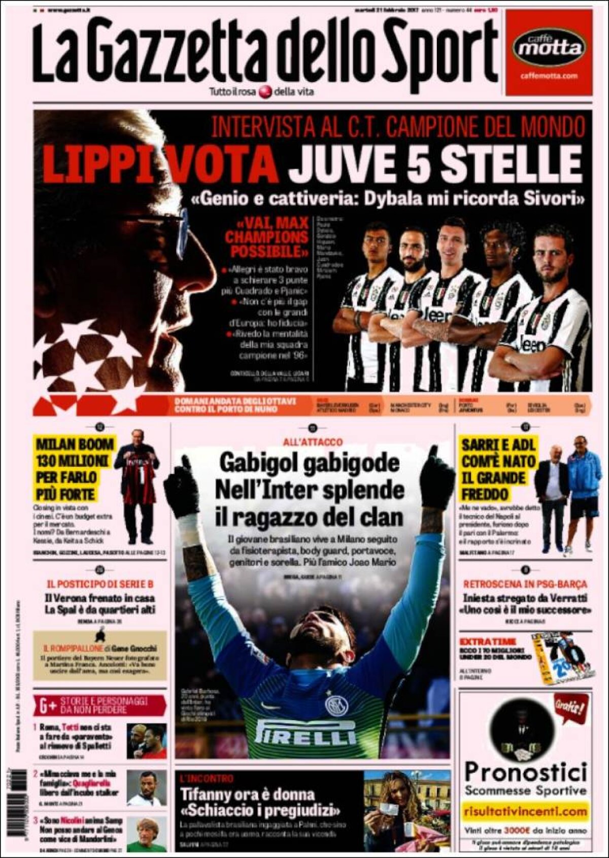 Ce scriu azi ziarele de sport din lume (21 februarie 2017)