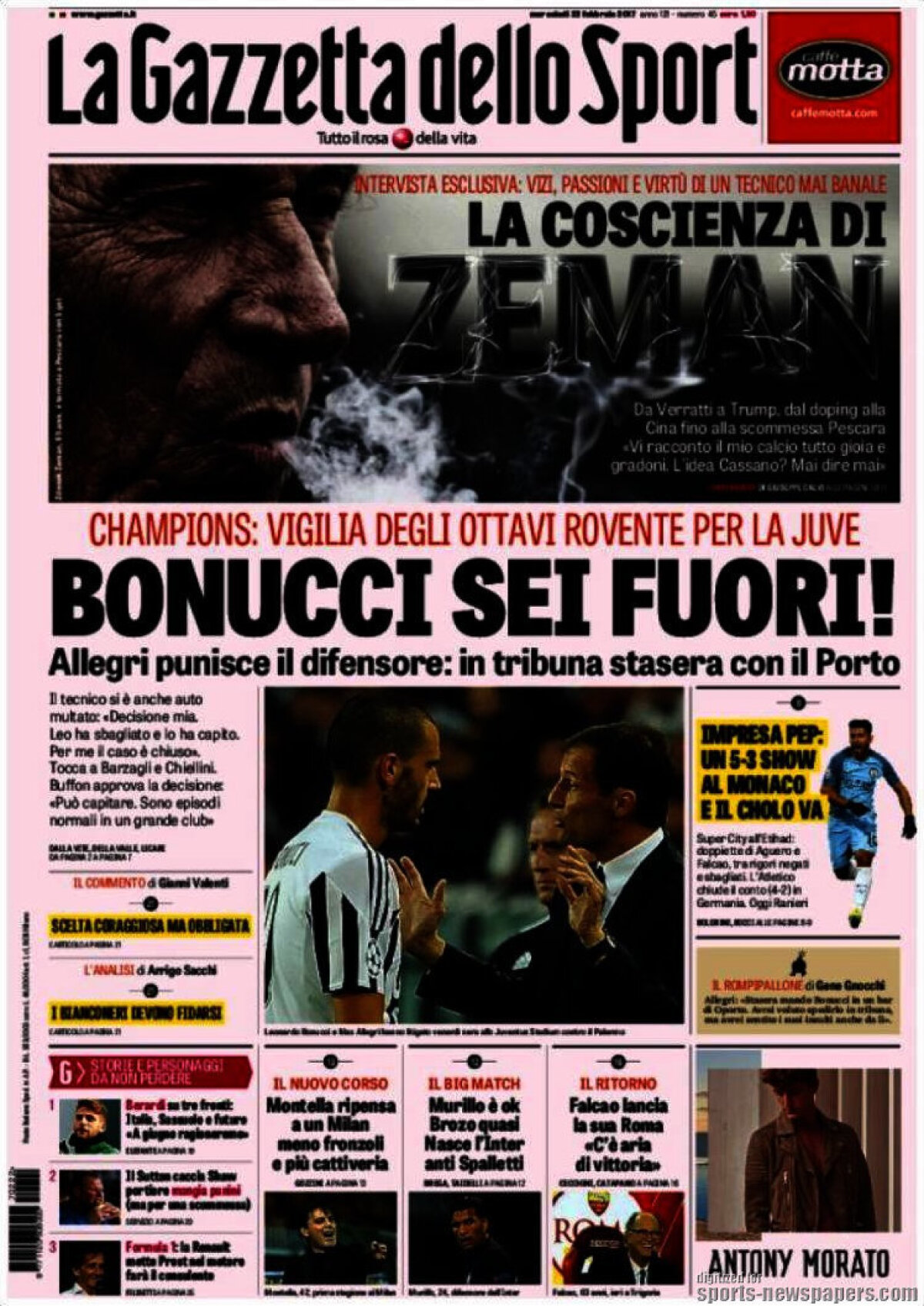 Ce scriu azi ziarele de sport din lume (22 februarie 2017)