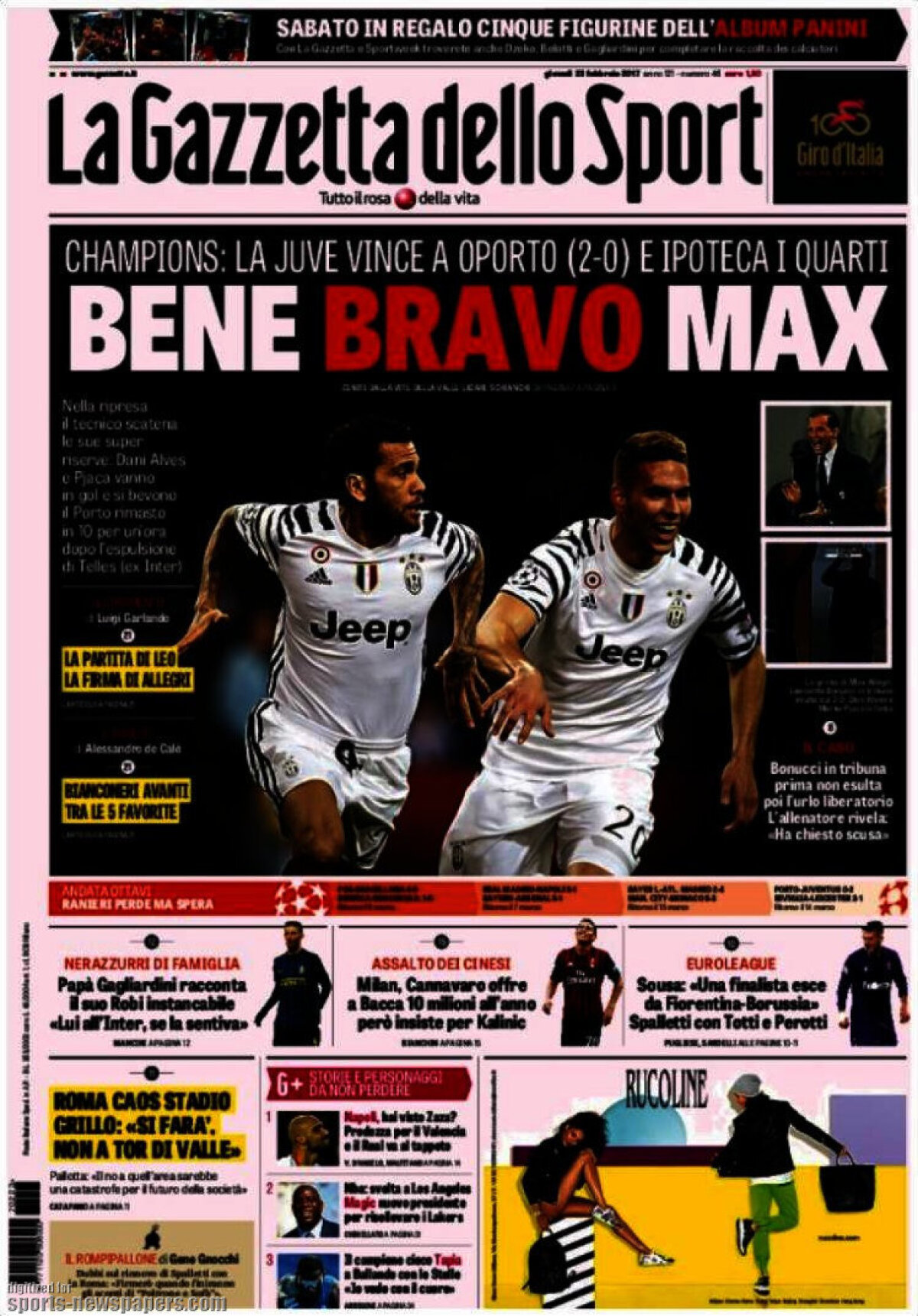 Ce scriu azi ziarele de sport din lume (23 februarie 2017)