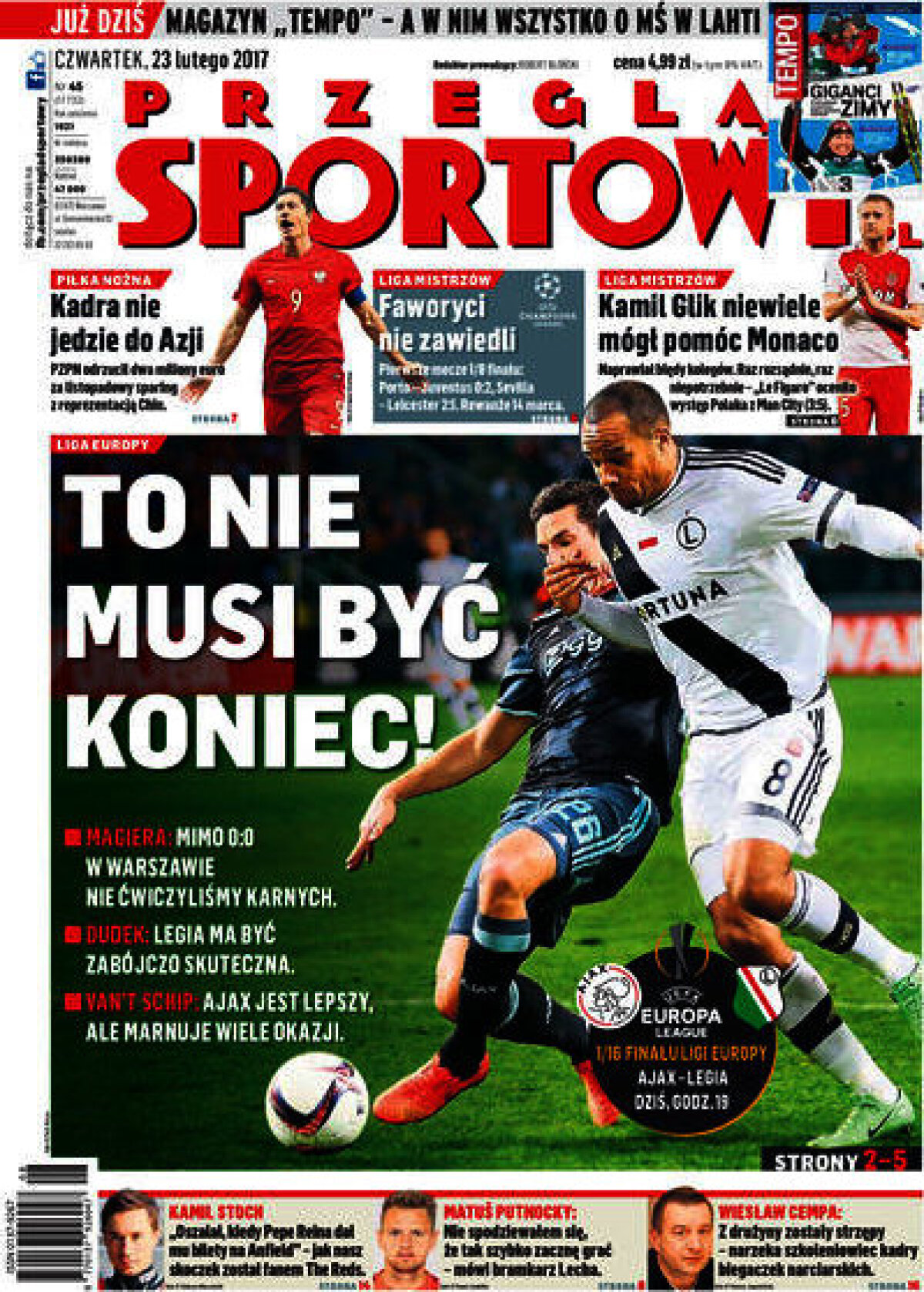 Ce scriu azi ziarele de sport din lume (23 februarie 2017)