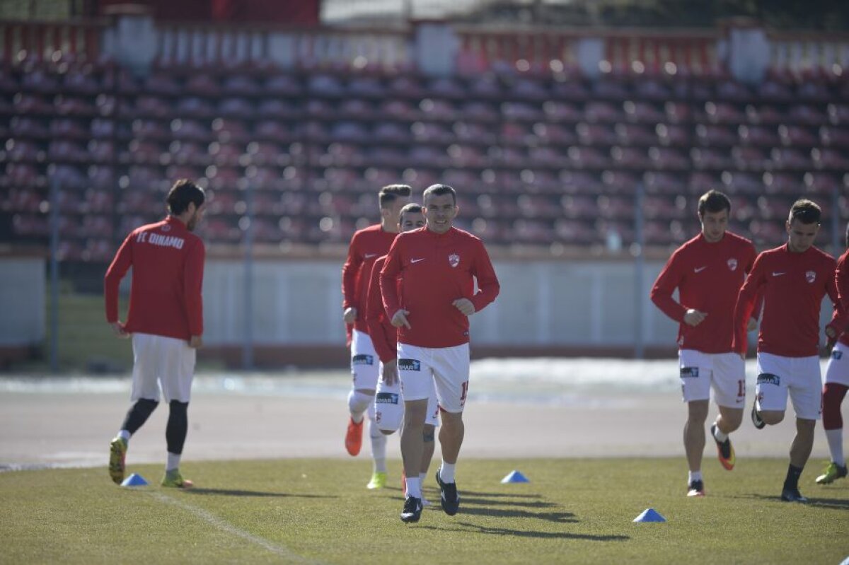 GALERIE FOTO Relaxare și voie bună la antrenamentul de azi al lui Dinamo! Contra s-a întreținut minute bune cu Adi Mutu