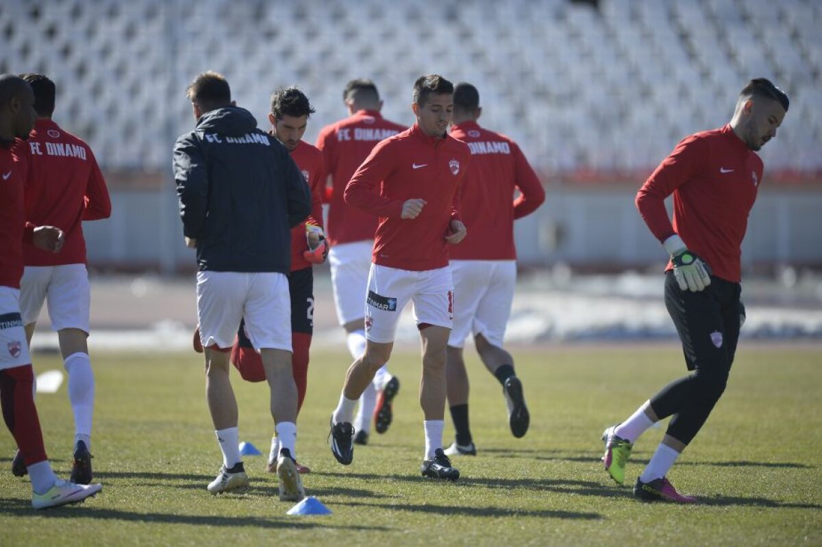 GALERIE FOTO Relaxare și voie bună la antrenamentul de azi al lui Dinamo! Contra s-a întreținut minute bune cu Adi Mutu