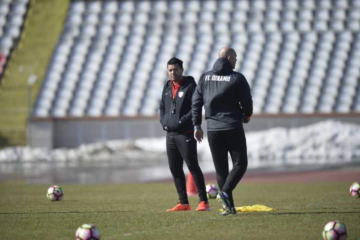 GALERIE FOTO Relaxare și voie bună la antrenamentul de azi al lui Dinamo! Contra s-a întreținut minute bune cu Adi Mutu