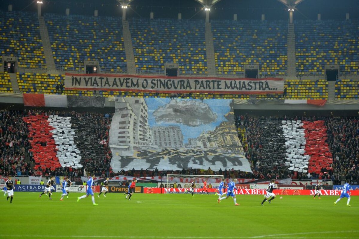 FOTO + VIDEO Atmosferă de meci mare pe Arena Națională! Dinamoviștii au avut coregrafie