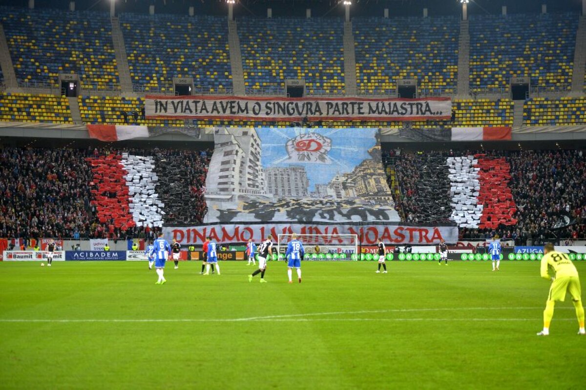 FOTO + VIDEO Atmosferă de meci mare pe Arena Națională! Dinamoviștii au avut coregrafie