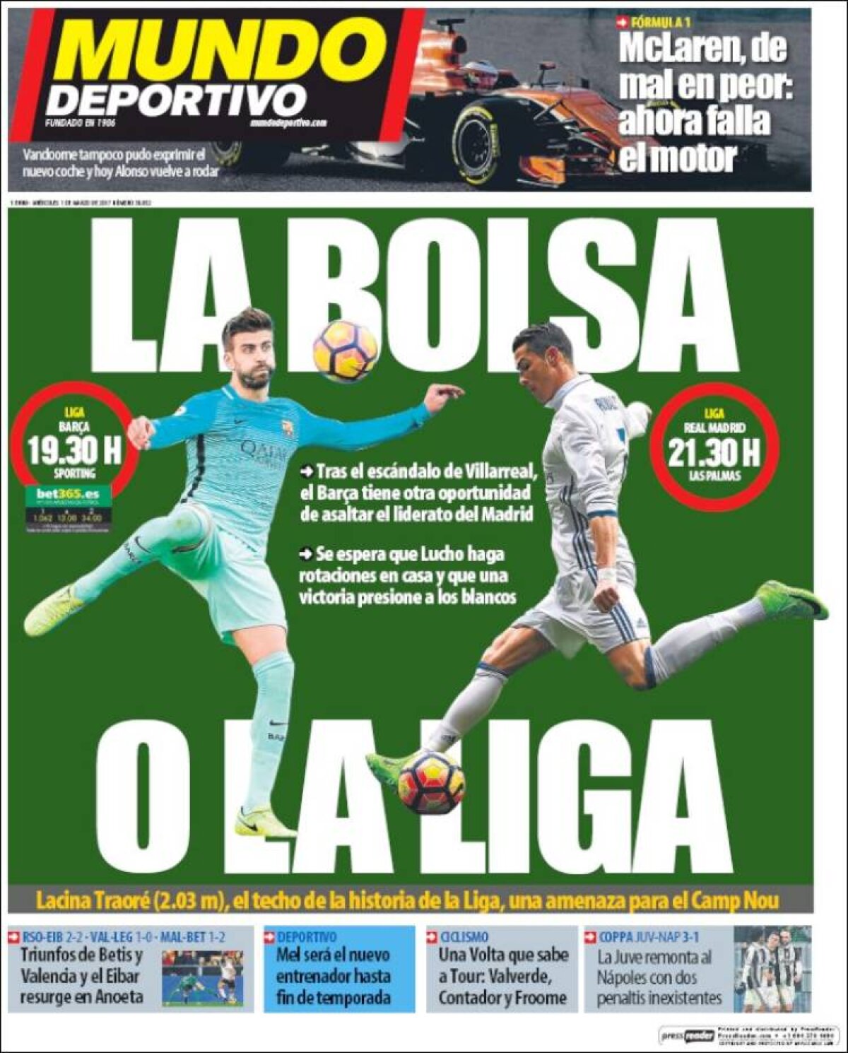 Ce scriu azi ziarele de sport din lume (1 martie 2017)