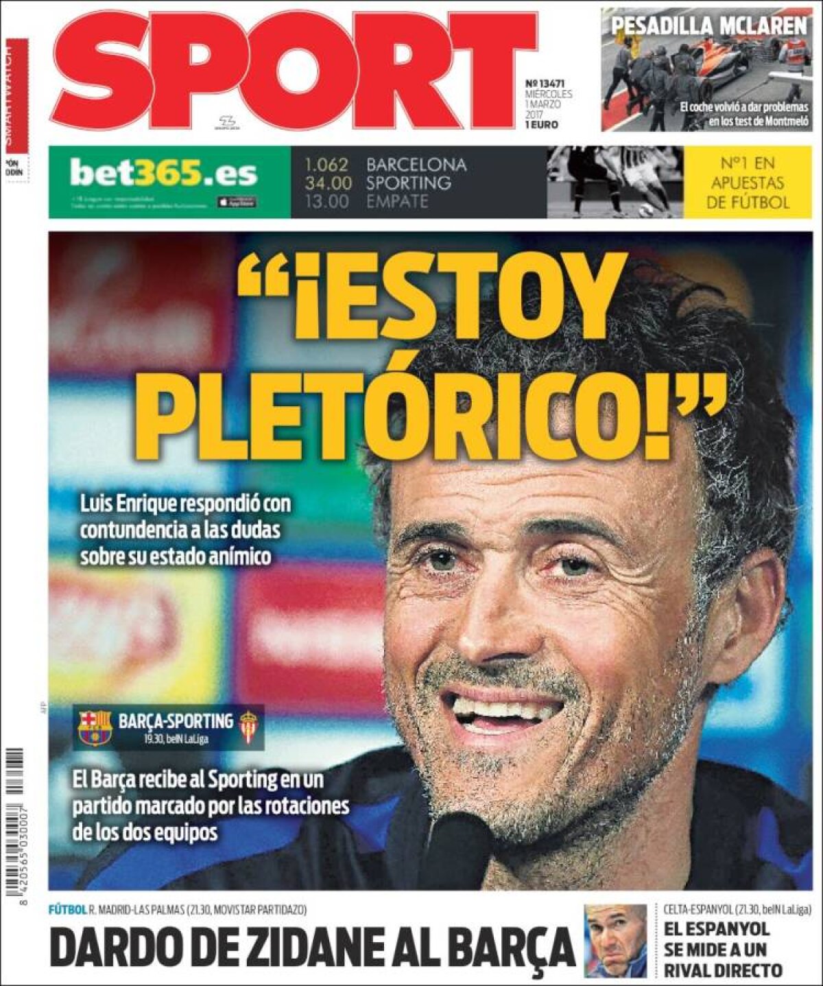 Ce scriu azi ziarele de sport din lume (1 martie 2017)