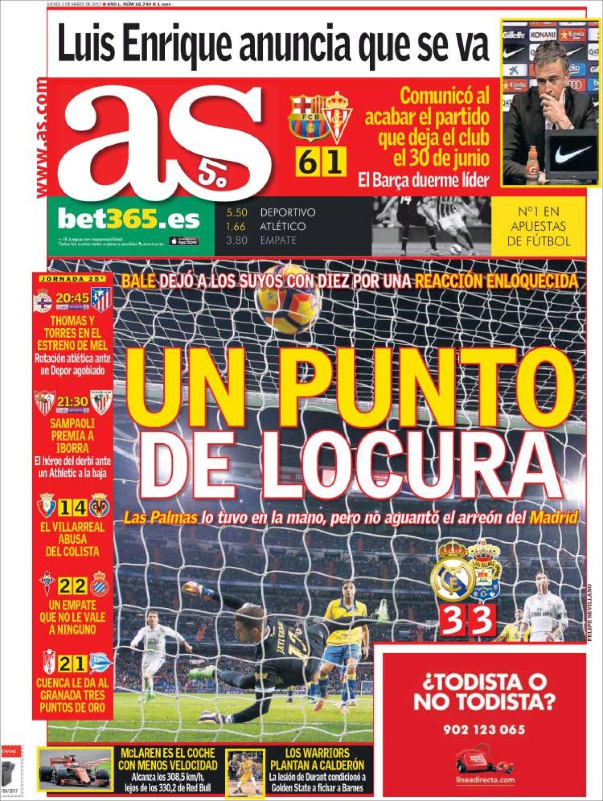 Ce scriu azi ziarele de sport din lume (2 martie 2017)