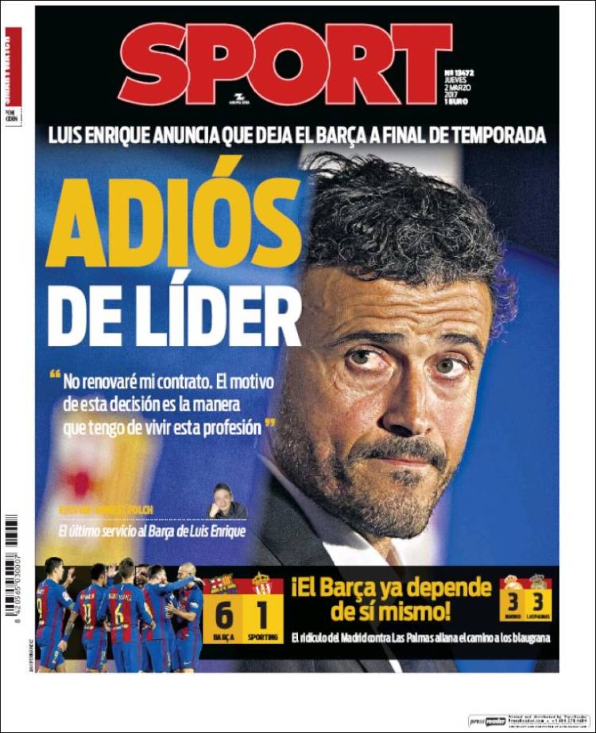 Ce scriu azi ziarele de sport din lume (2 martie 2017)