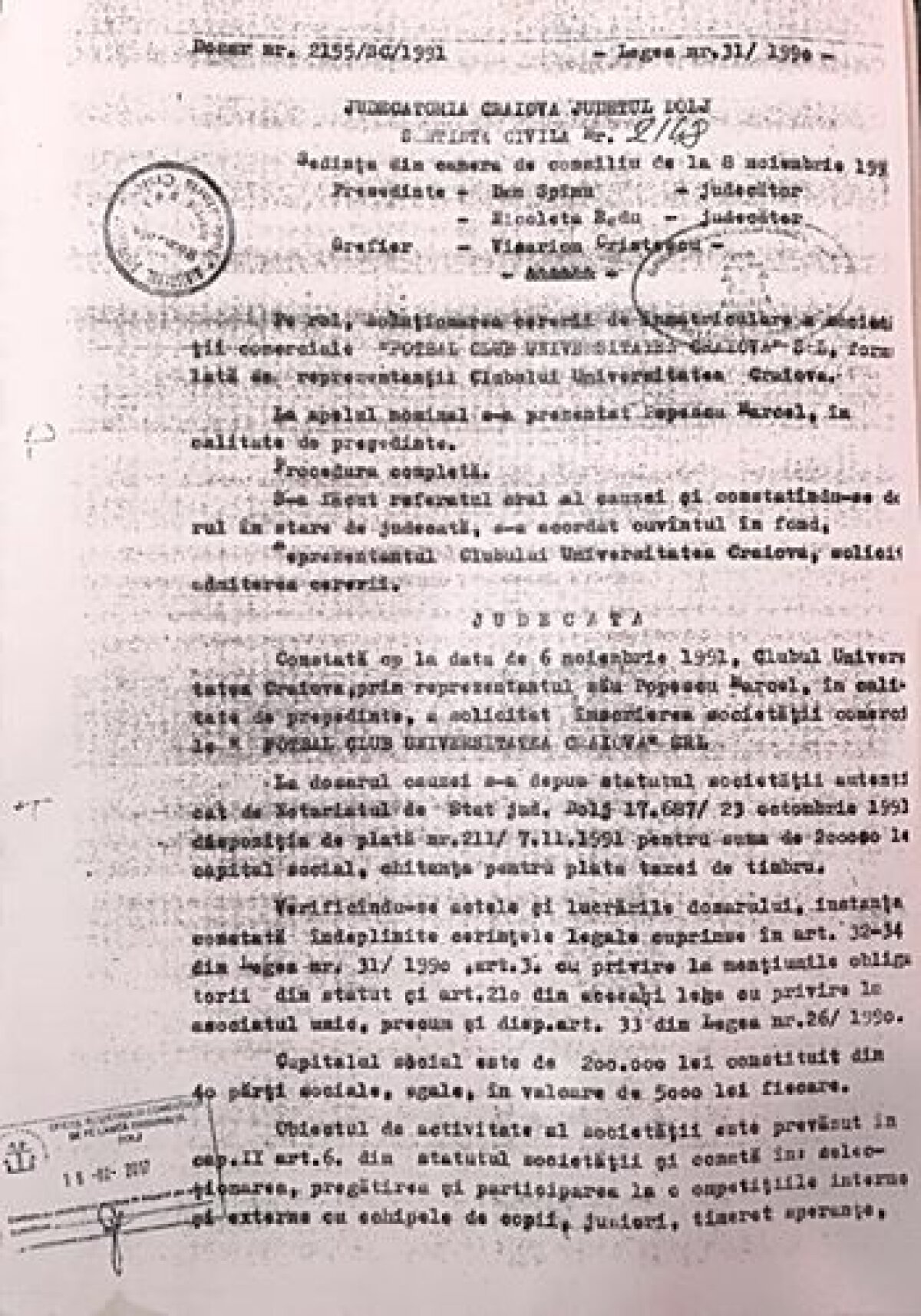 GALERIE FOTO 10 croșee în barba CS U » Mititelu a publicat documentele de pe masa DNA: "Acte, nu vorbe! Vă mai întrebați acum care e adevărata Craiova și care e clona?"