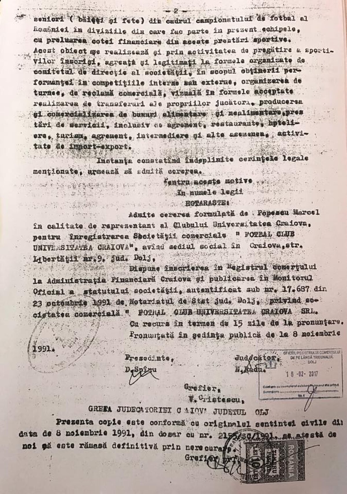 GALERIE FOTO 10 croșee în barba CS U » Mititelu a publicat documentele de pe masa DNA: "Acte, nu vorbe! Vă mai întrebați acum care e adevărata Craiova și care e clona?"