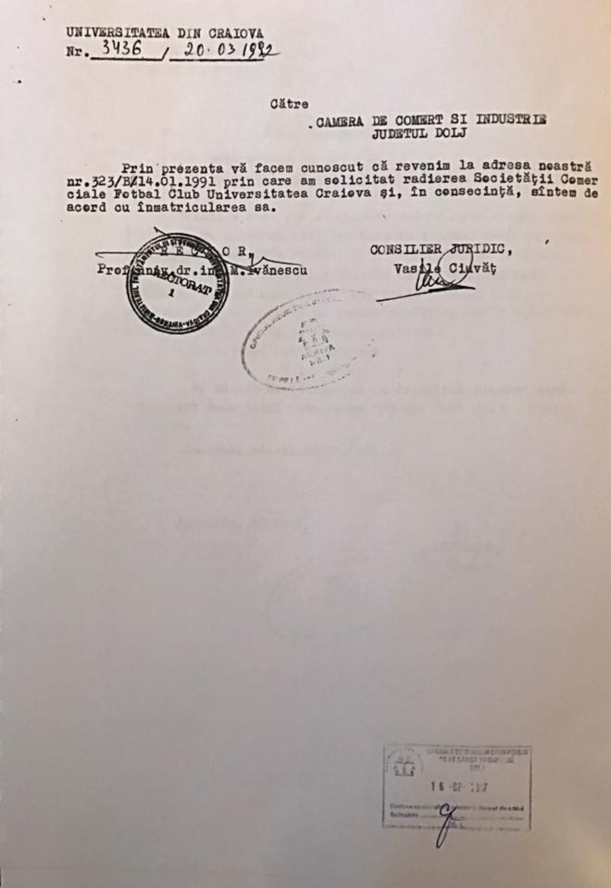 GALERIE FOTO 10 croșee în barba CS U » Mititelu a publicat documentele de pe masa DNA: "Acte, nu vorbe! Vă mai întrebați acum care e adevărata Craiova și care e clona?"