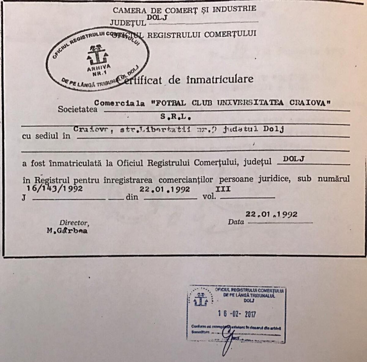 GALERIE FOTO 10 croșee în barba CS U » Mititelu a publicat documentele de pe masa DNA: "Acte, nu vorbe! Vă mai întrebați acum care e adevărata Craiova și care e clona?"