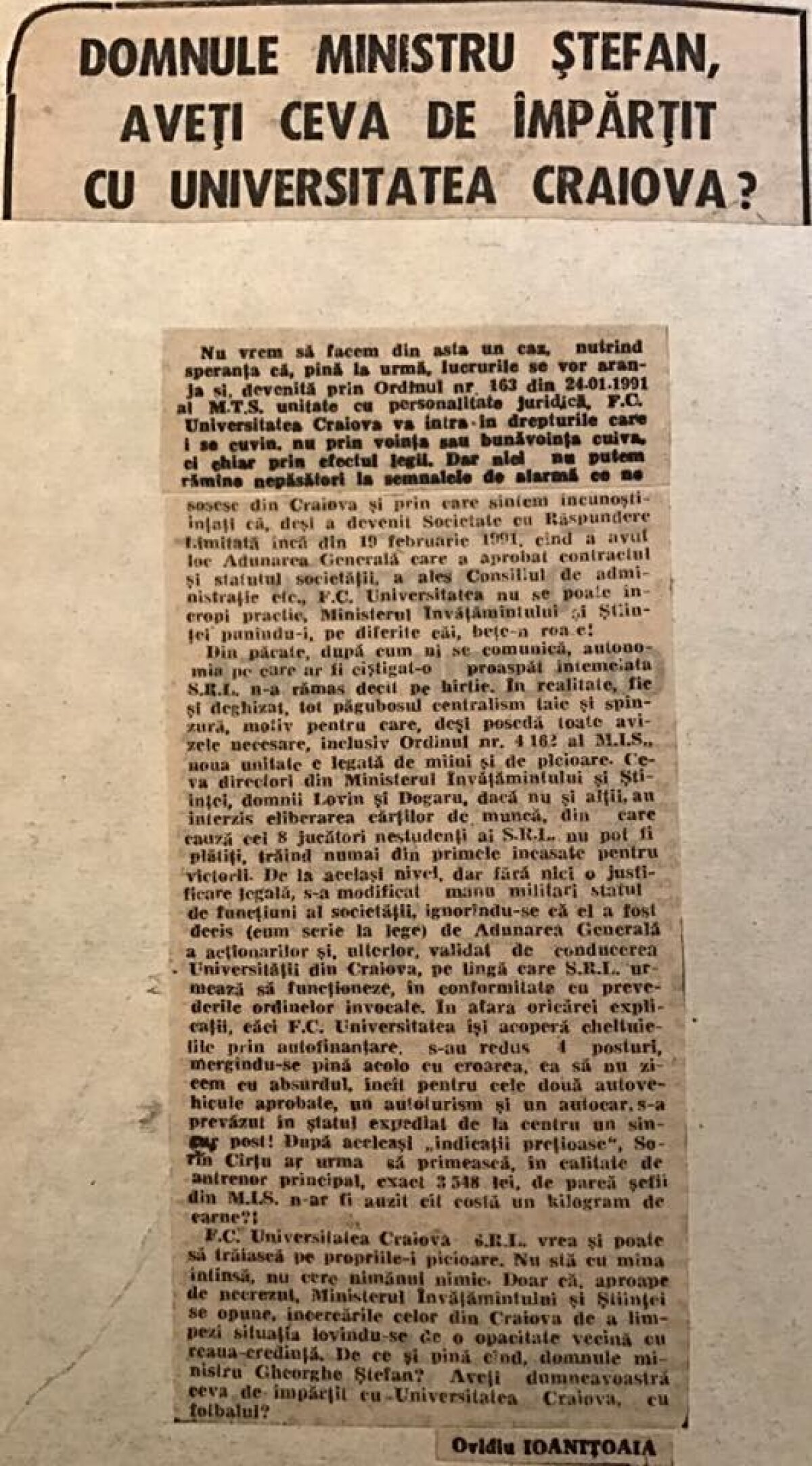 GALERIE FOTO 10 croșee în barba CS U » Mititelu a publicat documentele de pe masa DNA: "Acte, nu vorbe! Vă mai întrebați acum care e adevărata Craiova și care e clona?"