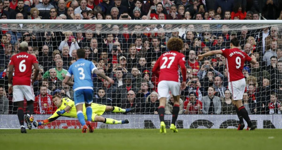 FOTO și VIDEO United, REMIZĂ ÎNCINSĂ cu Bournemouth » Zlatan a fost călcat pe cap de adversari și a ratat un penalty!