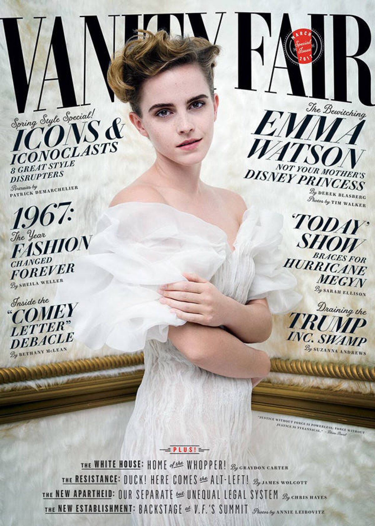 FOTO În sfârșit, dezbrăcată! Emma Watson a pozat în premieră topless