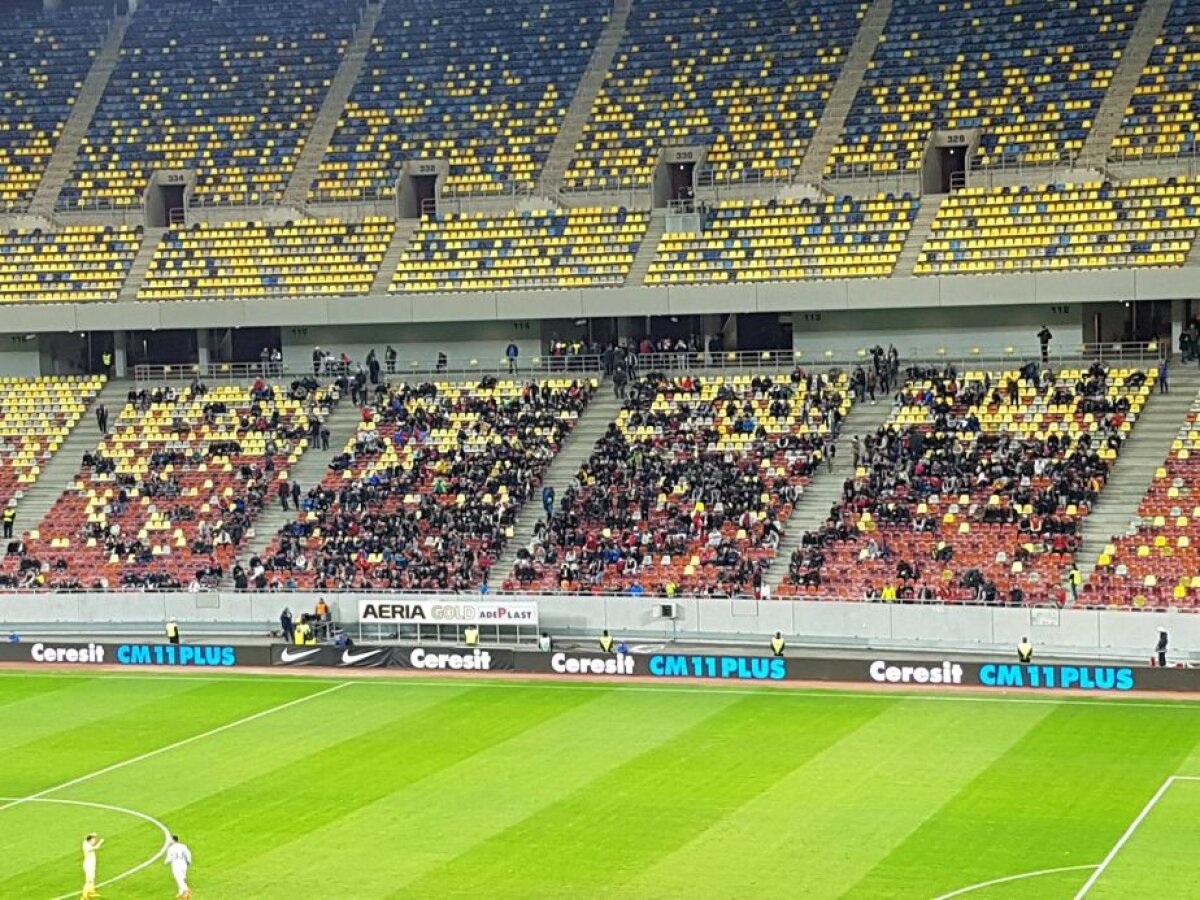 VIDEO+FOTO Deșertul Național Arena » Câți suporteri au venit la meciul Stelei cu ASA