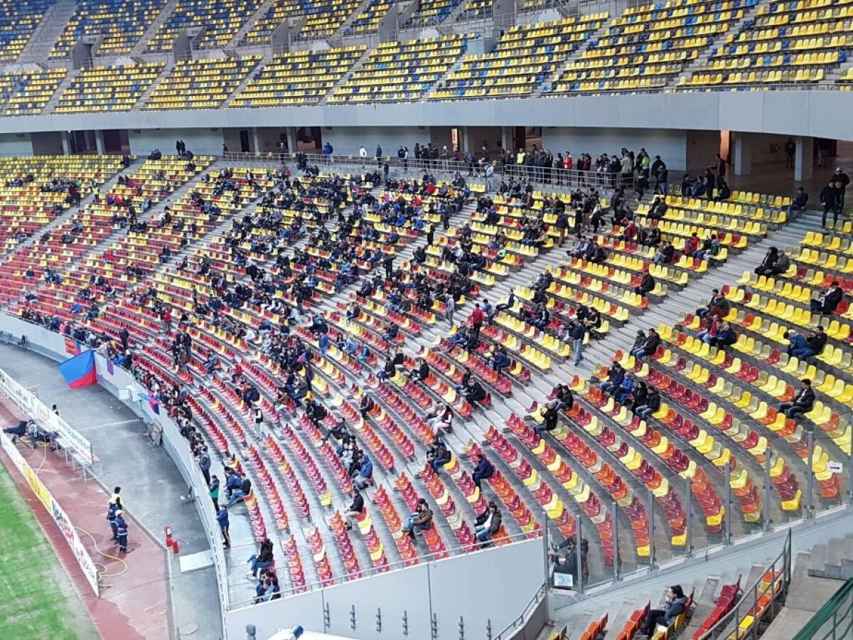 VIDEO+FOTO Deșertul Național Arena » Câți suporteri au venit la meciul Stelei cu ASA