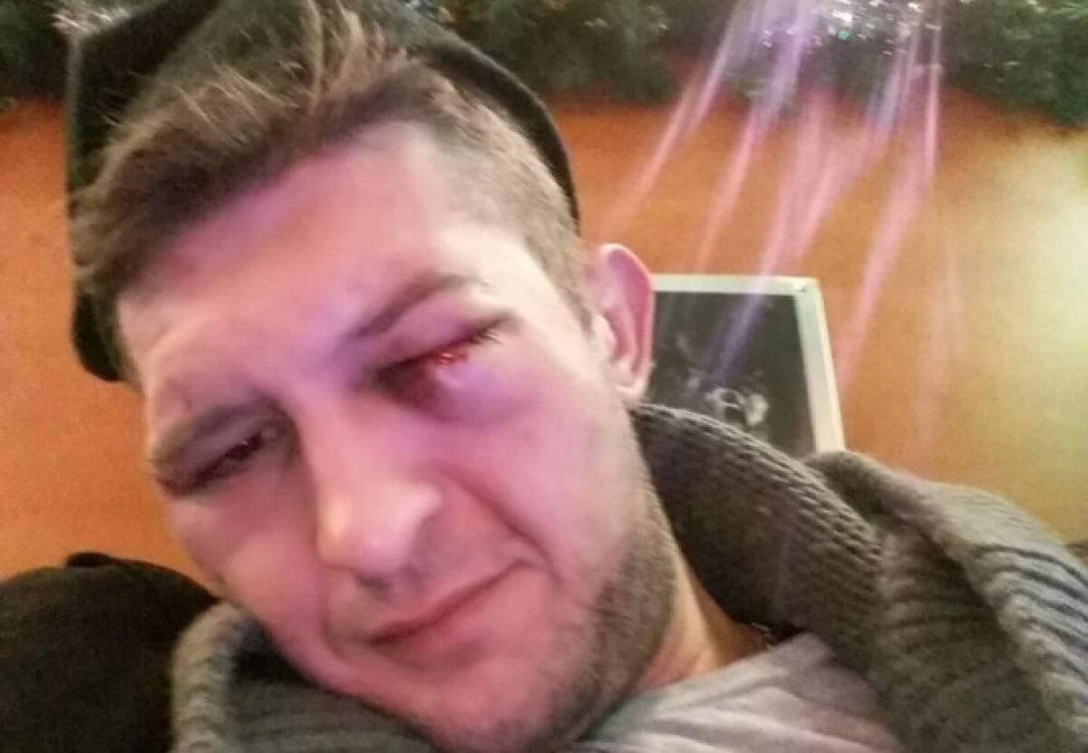 VIDEO + FOTO Un fost fotbalist a fost bătut crunt într-un magazin! Imaginile au fost surprinse de camerele de luat vederi 