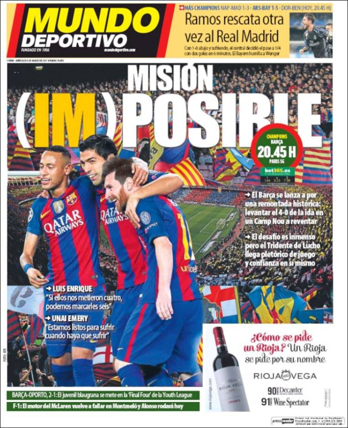 Ce scriu azi ziarele de sport din lume (8 martie 2017)