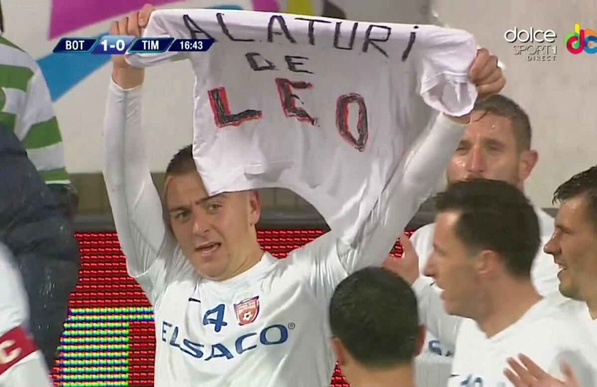 FOTO Chiar sub privirile lui Golofca » Gest uluitor al lui Miron, după ce a marcat pentru Botoșani