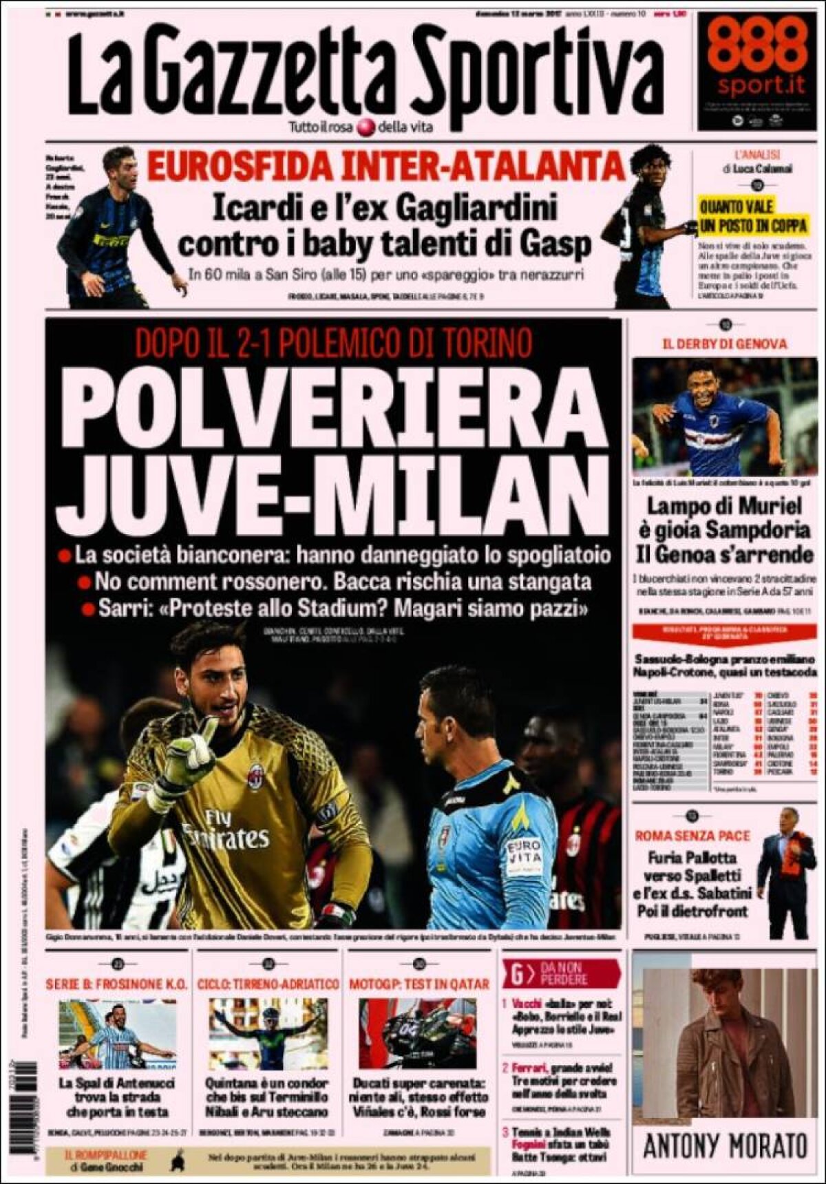 Ce scriu azi ziarele de sport din lume (12 martie 2017)