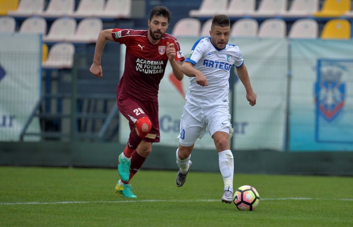 FOTO + VIDEO » S-a terminat primul meci al zilei, FC Voluntari - Pandurii » Două goluri marcate în 9 minute