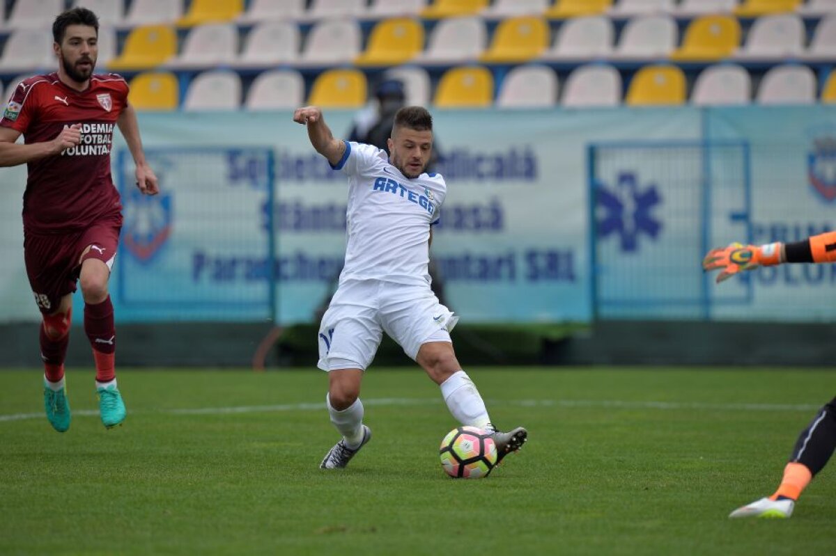 FOTO + VIDEO » S-a terminat primul meci al zilei, FC Voluntari - Pandurii » Două goluri marcate în 9 minute