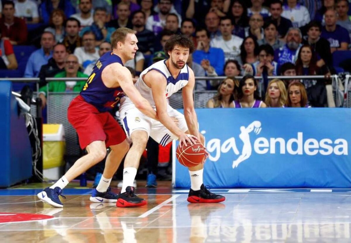 GALERIE FOTO Real Madrid se impune dramatic în El Clasico-ul de pe parchet » Felipe Reyes, record absolut în baschetul spaniol