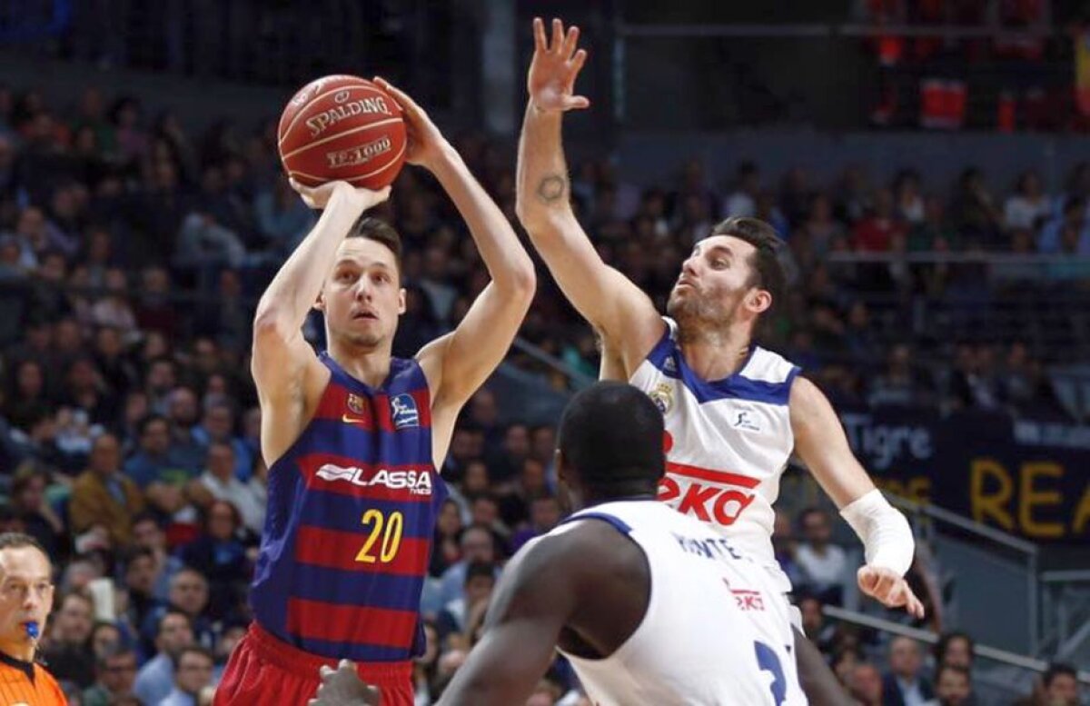 GALERIE FOTO Real Madrid se impune dramatic în El Clasico-ul de pe parchet » Felipe Reyes, record absolut în baschetul spaniol