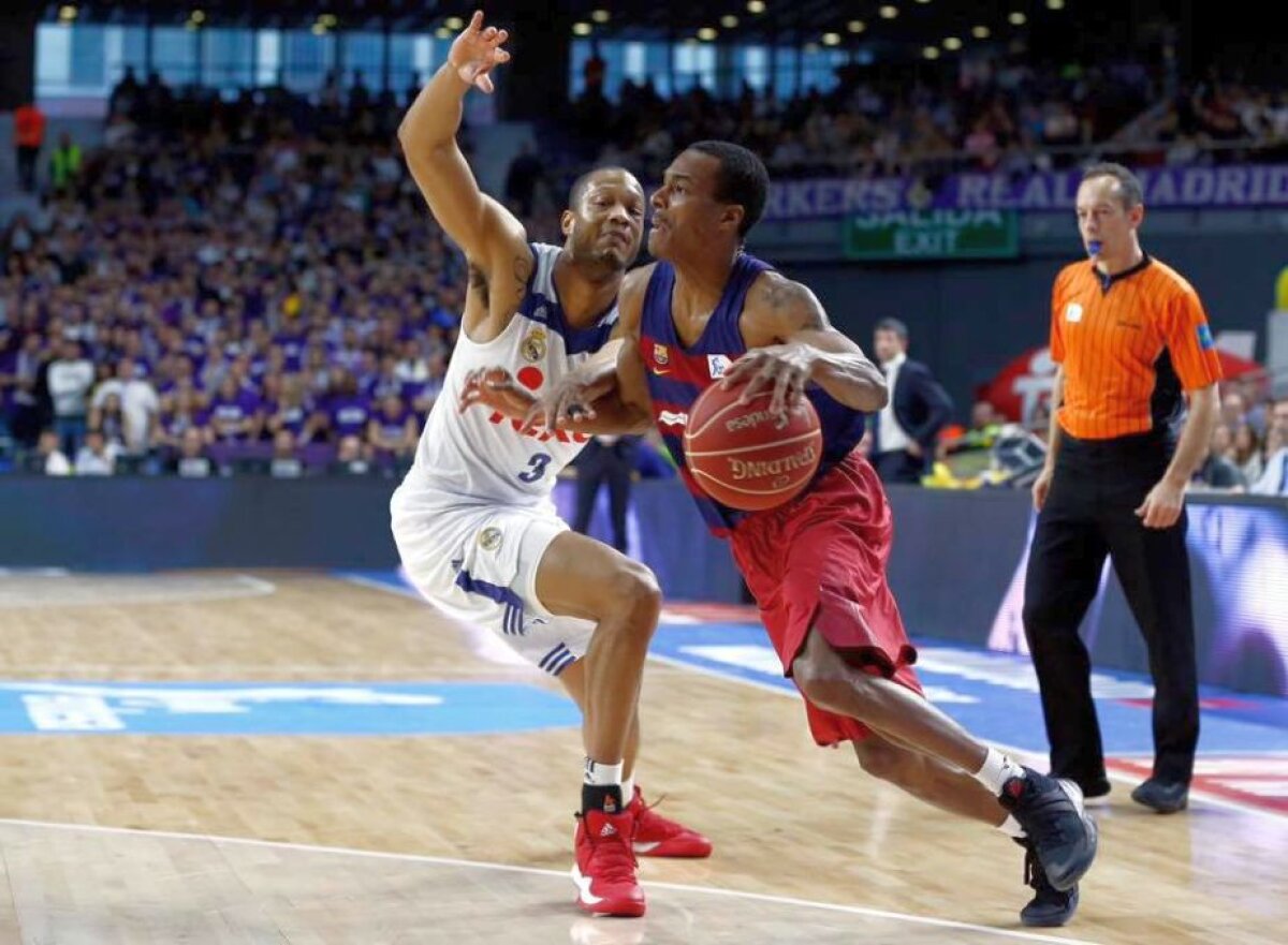 GALERIE FOTO Real Madrid se impune dramatic în El Clasico-ul de pe parchet » Felipe Reyes, record absolut în baschetul spaniol