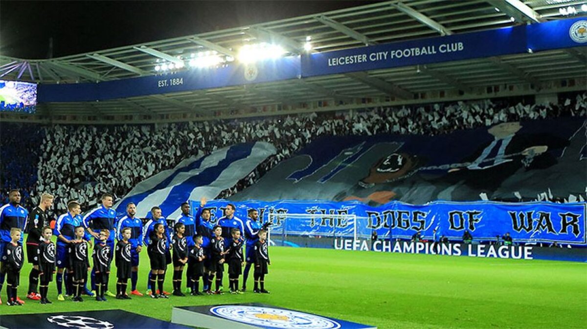 FOTO Coregrafia ingenioasă a fanilor lui Leicester din disputa cu Sevilla »  De la William Shakespeare la Craig Shakespeare