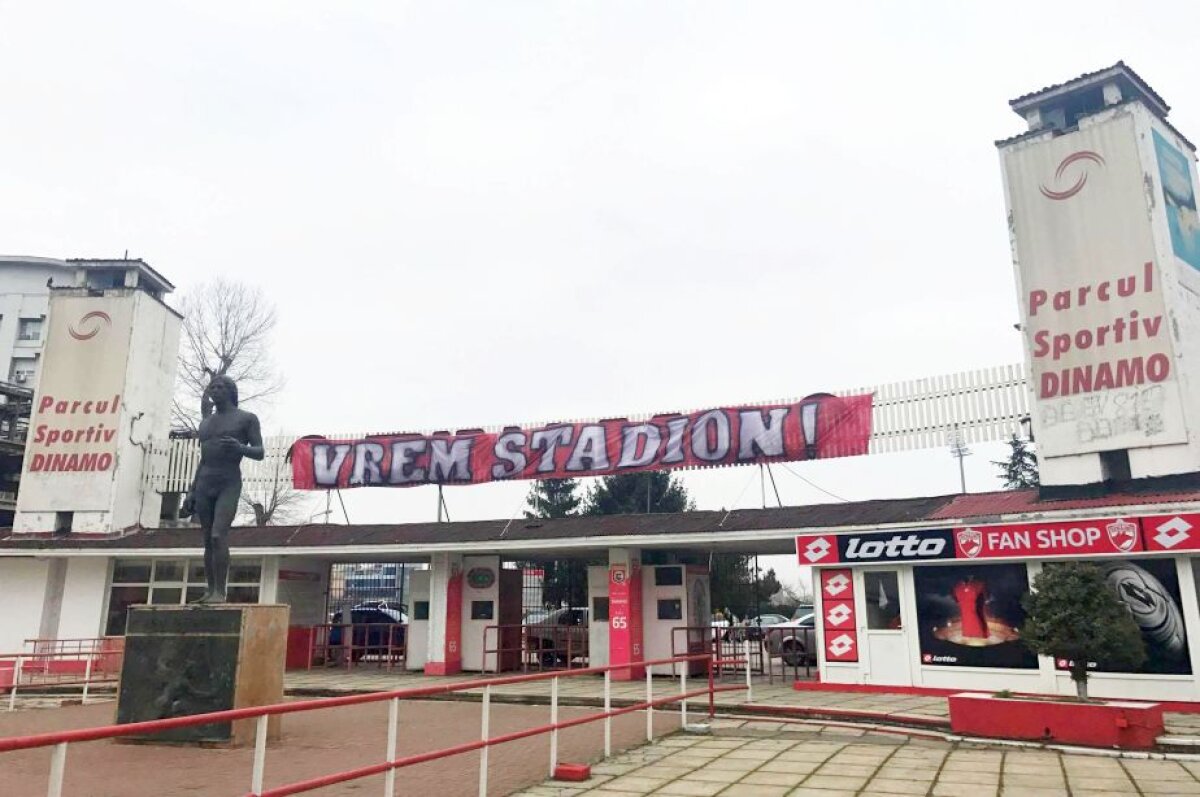 FOTO Dinamoviștii continuă protestul! Gestul făcut azi pentru a obține un nou stadion