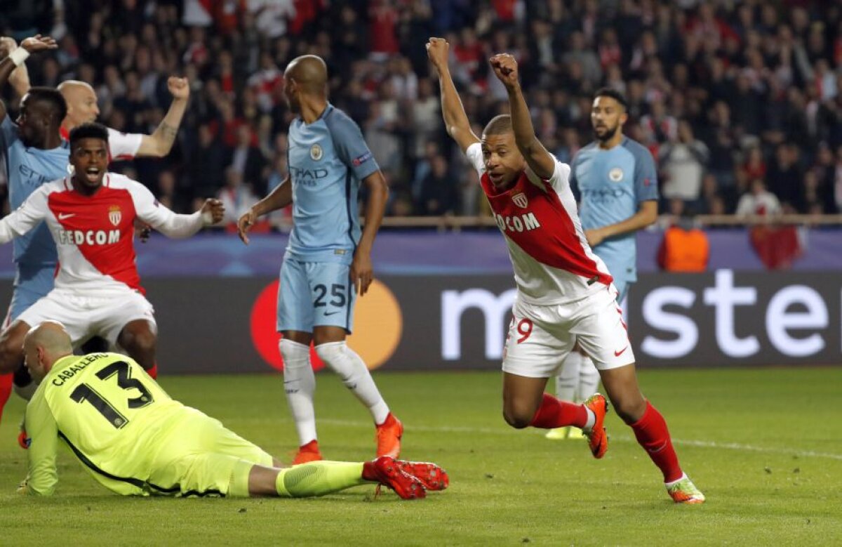 FOTO și VIDEO Remontada franceză! Al doilea șoc al optimilor Ligii: trupa lui Guardiola ratează calificarea în fața lui Monaco, după ce o bătuse 5-3 în tur!