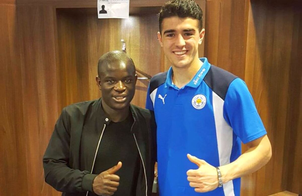 FOTO N'Golo Kante, dat de gol de fundașul român al lui Leicester » Ce a făcut mijlocașul după calificarea fostei echipe