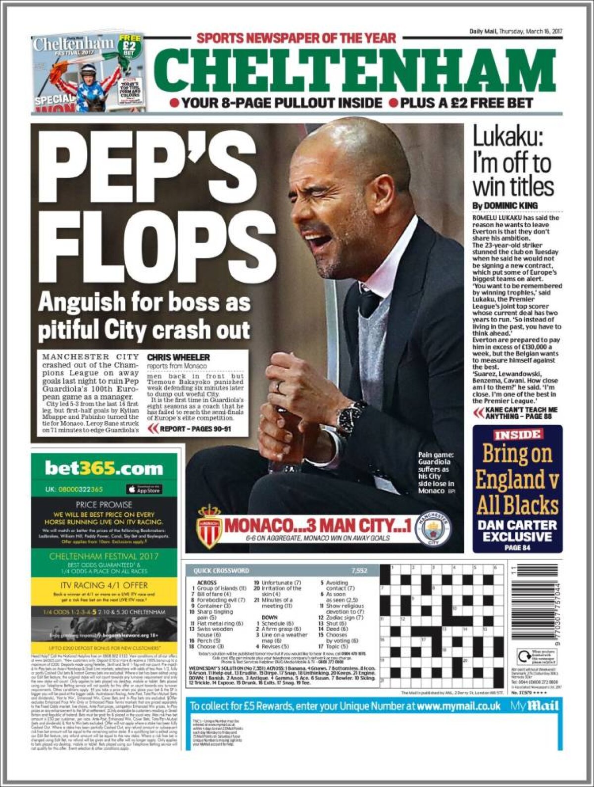 Ce scriu azi ziarele de sport din lume (16 martie 2017)