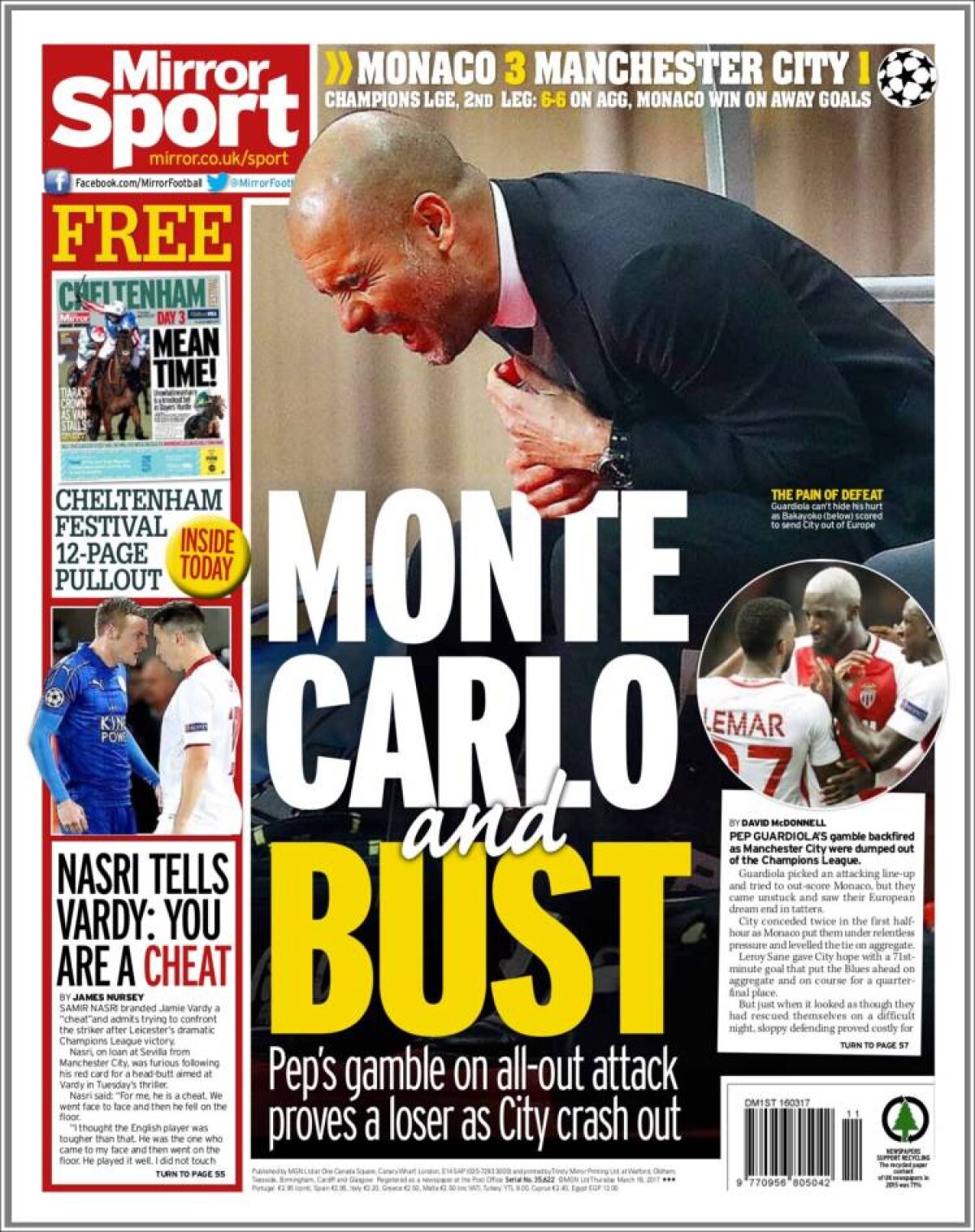 Ce scriu azi ziarele de sport din lume (16 martie 2017)