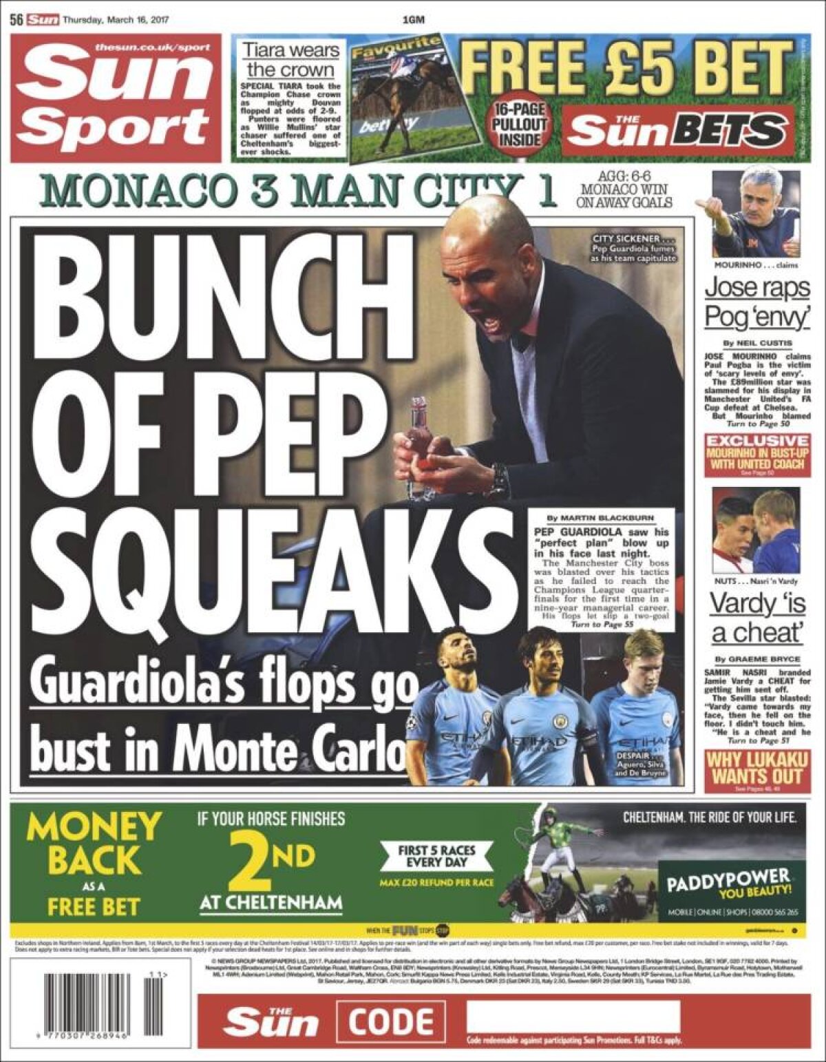 Ce scriu azi ziarele de sport din lume (16 martie 2017)