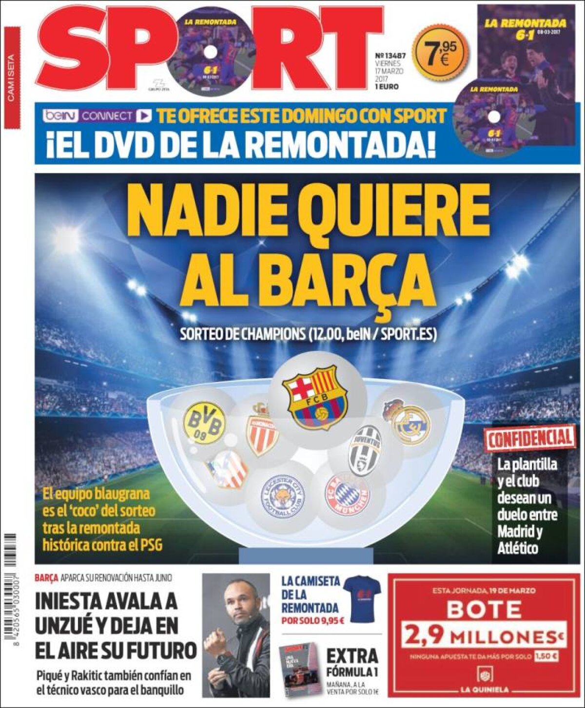 Ce scriu azi ziarele de sport din lume (17 martie 2017)