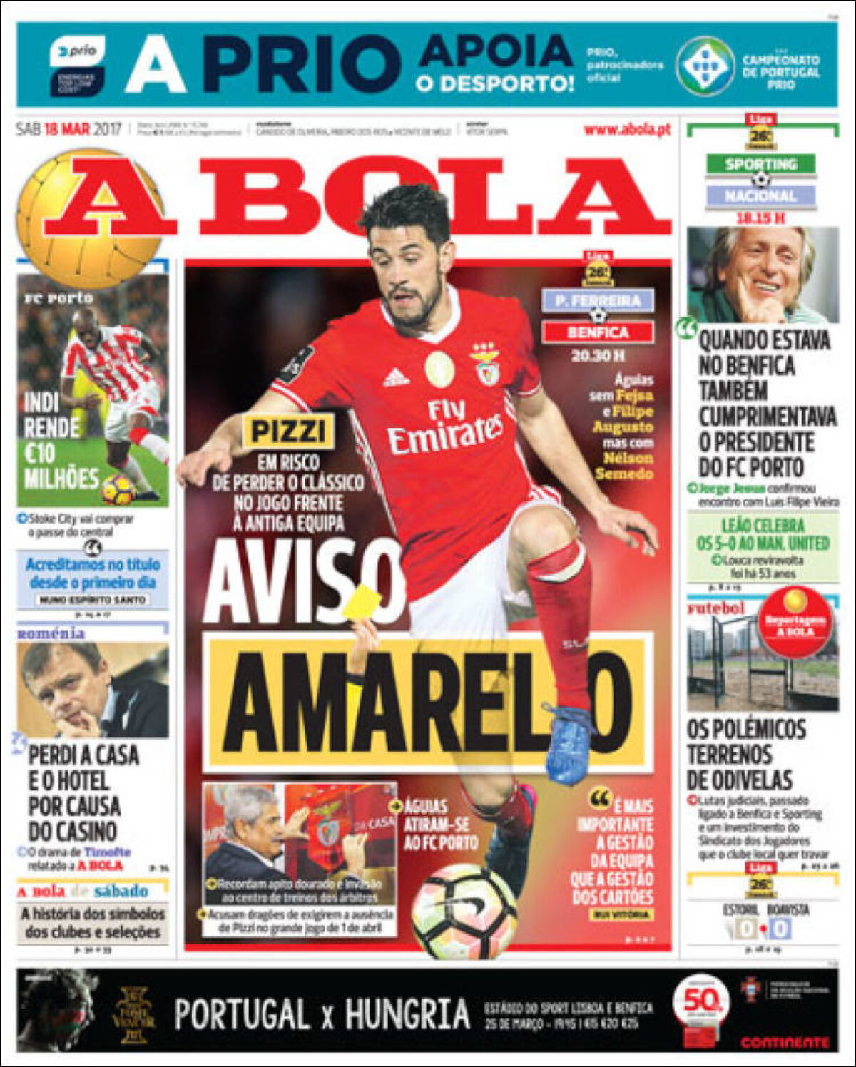 Ce scriu azi ziarele de sport din lume (18 martie 2017)