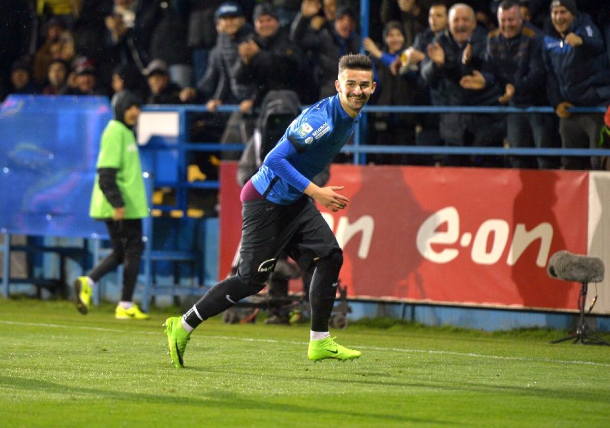 FOTO Jos textila! Vlad Morar a sărbătorit golul marcat Stelei într-un mod... original pentru Liga 1 :)