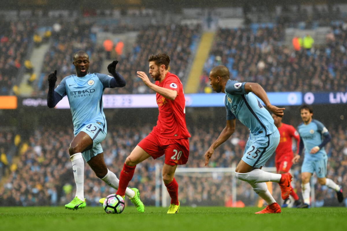 VIDEO + FOTO » Spectacol total în Premier League: Manchester City - Liverpool 1-1 » Fază genială cu Pep și Klopp + ratare uriașă a lui Lallana