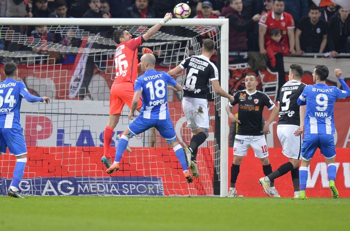 FOTO » X și 0 » Dinamo și CSU Craiova sunt blocate în play-off: niciun gol marcat, niciun gol primit