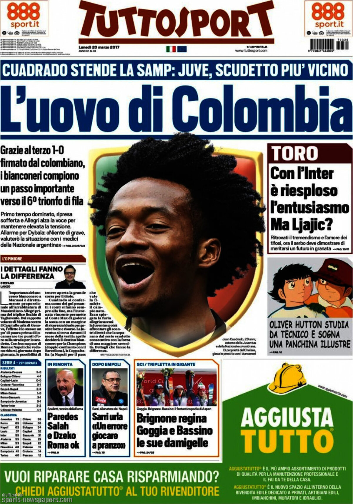 Ce scriu azi ziarele de sport din lume (20 martie 2017)