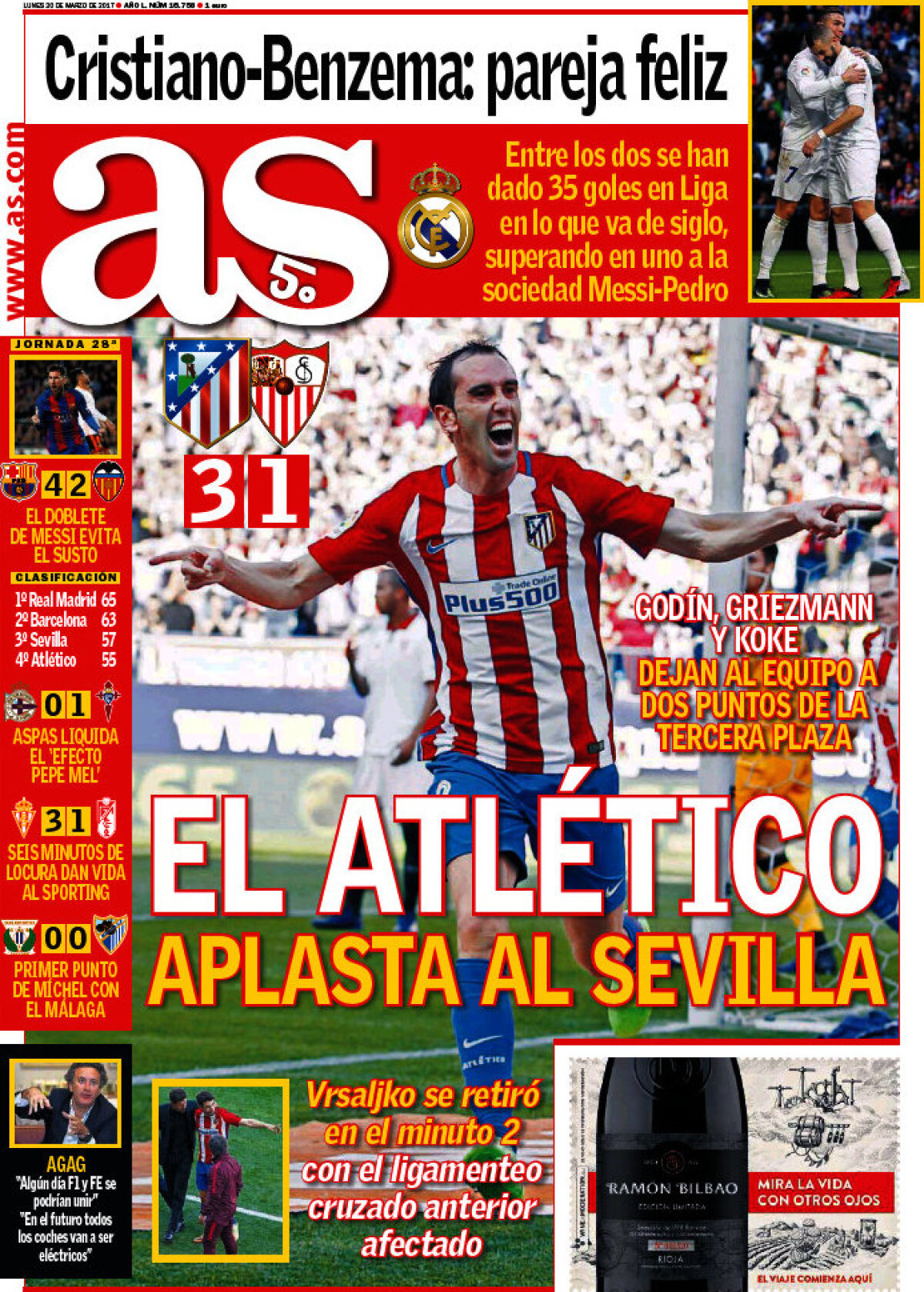 Ce scriu azi ziarele de sport din lume (20 martie 2017)