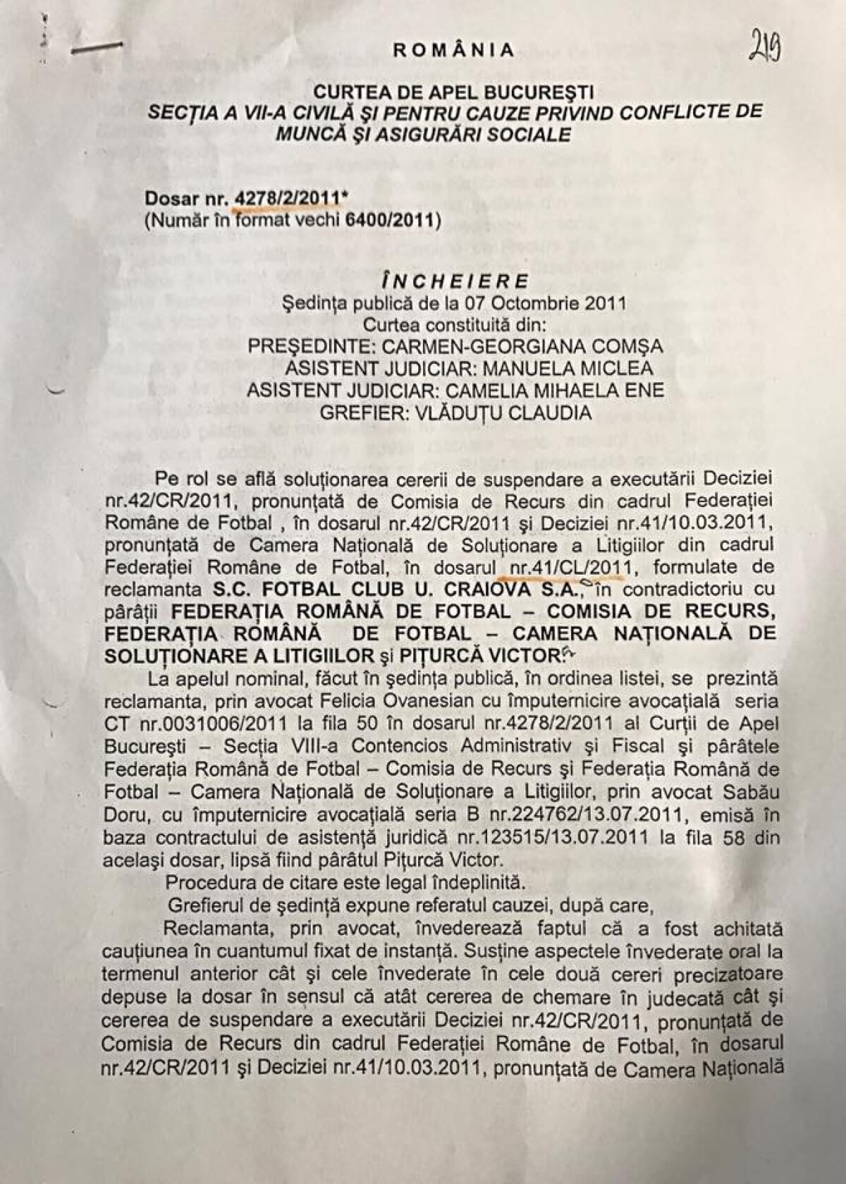 FOTO O zi până la un nou termen în cazul dezafilierii Universității Craiova! Mititelu a publicat noi acte: "Dovada că n-am încălcat statutul FRF!"