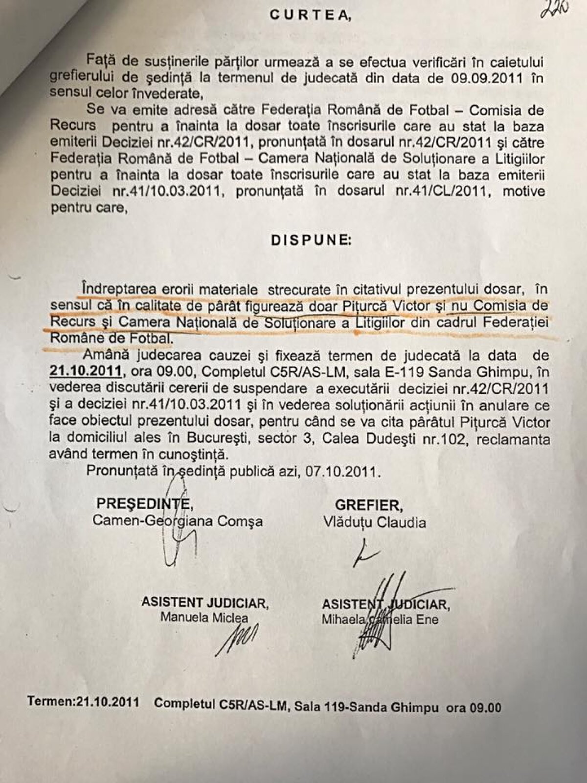 FOTO O zi până la un nou termen în cazul dezafilierii Universității Craiova! Mititelu a publicat noi acte: "Dovada că n-am încălcat statutul FRF!"